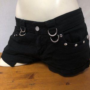 Living Dead Dolls Women's Black and Silver Shorts